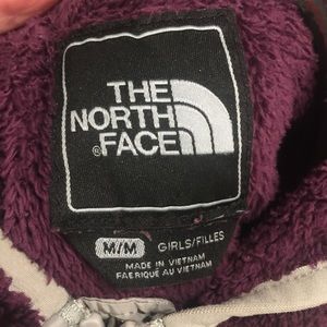 The North Face hooded zip up jacket